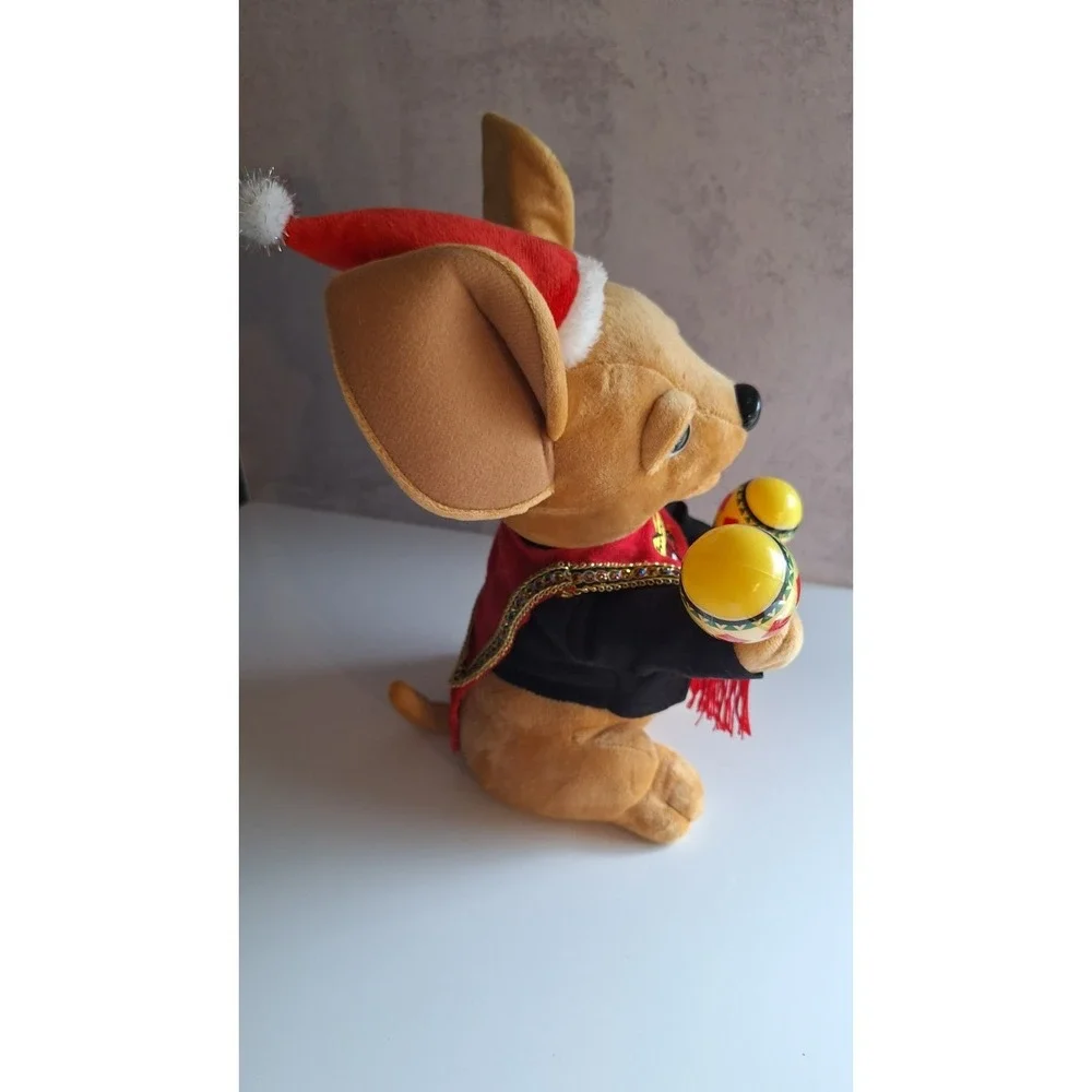NIKA DON MIGUEL ANIMATRONIC CHIHUAHUA CHRISTMAS SINGING DOG MARACAS TOY